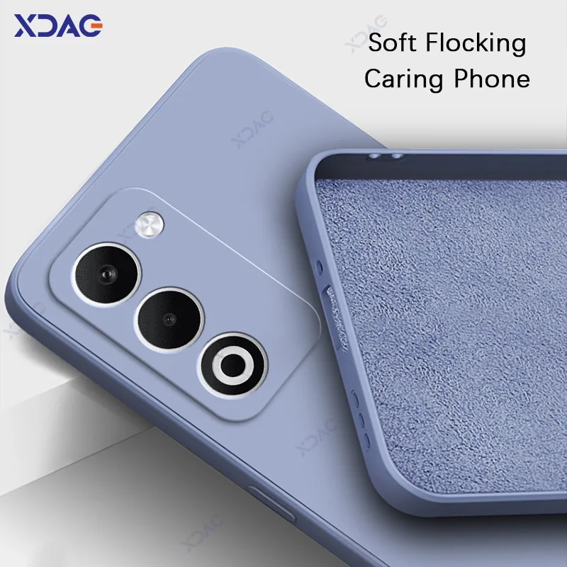 Luxury Dual Liner Protective Case - Full Shockproof Square Liquid Silicon Phone Cover