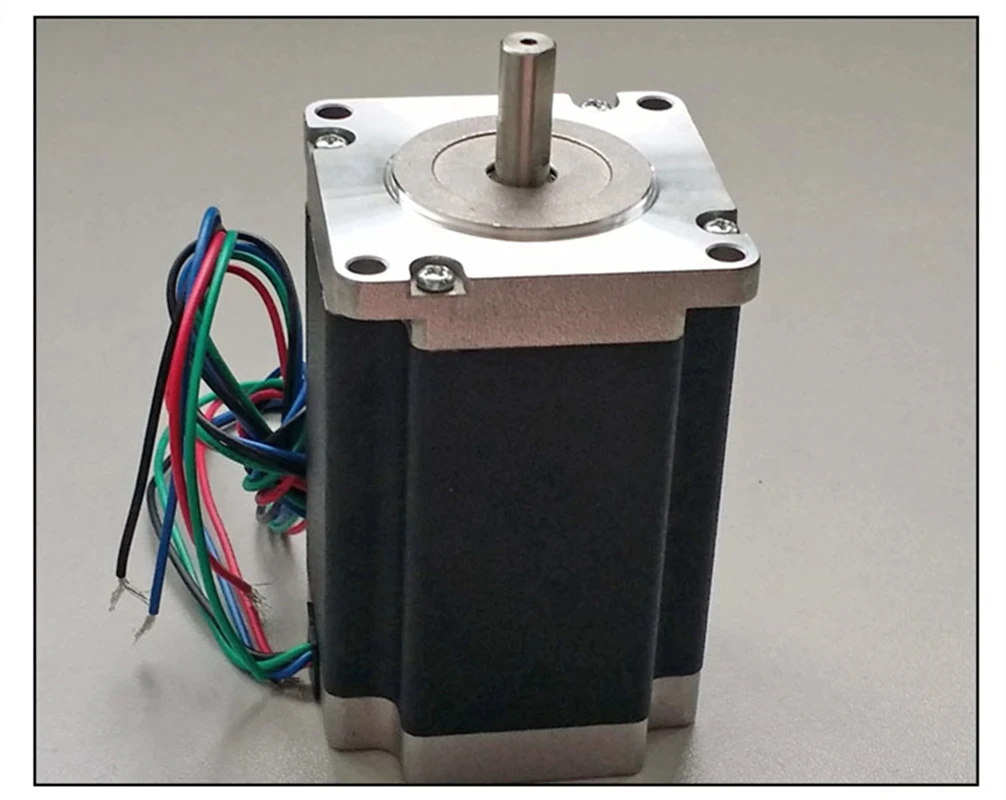 CNC 기계용 Nema24 스텝퍼 모터, 2 상 4 와이어, 76mm, 2.2N.m(306oz-in), 1.8 도 4A 샤프트, 8mm 프레임, 60mm