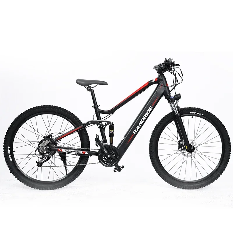 RANDRIDE YS90 Electric Mountain Bicycle 1000W 48V 17Ah Lithium Battery E-bike Hydraulic Brake Electric Men's Bike
