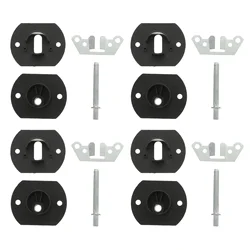 4 Sets Connection Buckle Frame Hooks Connector Pin-style Furniture Iron Sectional Couch Connectors