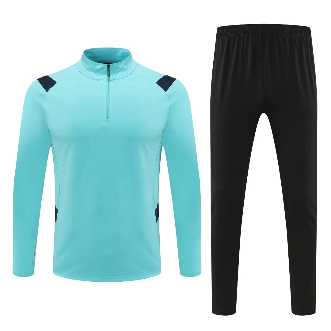 Adults Soccer Tracksuit Winter Men's Long Sleeves Training Suit Warm Up Soccer Training Sportswear