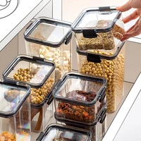 1-4PCS Sealed Jars Kitchen Organizer Grain Storage Boxes Large Capacity Sealed Container Seasoning Jars Set Fresh-keeping Tank 3