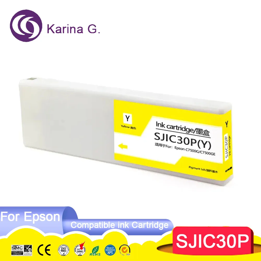 SJIC30 SJIC30P Compatible ink cartridges For ColorWorks C7500G/C7500GE Color La