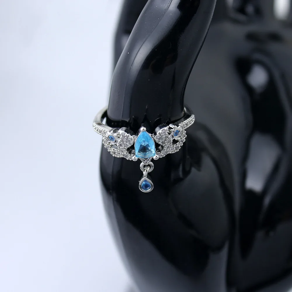 

Choker Inspired Furina Cosplay Costume Props Ring Focalors Archon Blue Crystal Gifts