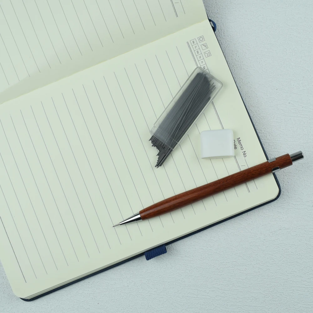 Wooden Mechanical Pencil with 0.5mm Lead - Smooth Writing for Office, School, Drawing & Sketching | Premium Chinese Stationery 4