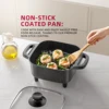 AORAN Electric Frying Pan, Electric Hot Pot, Electric Cooking Pot, Multifunctional Non Stick Integrated Pot 1