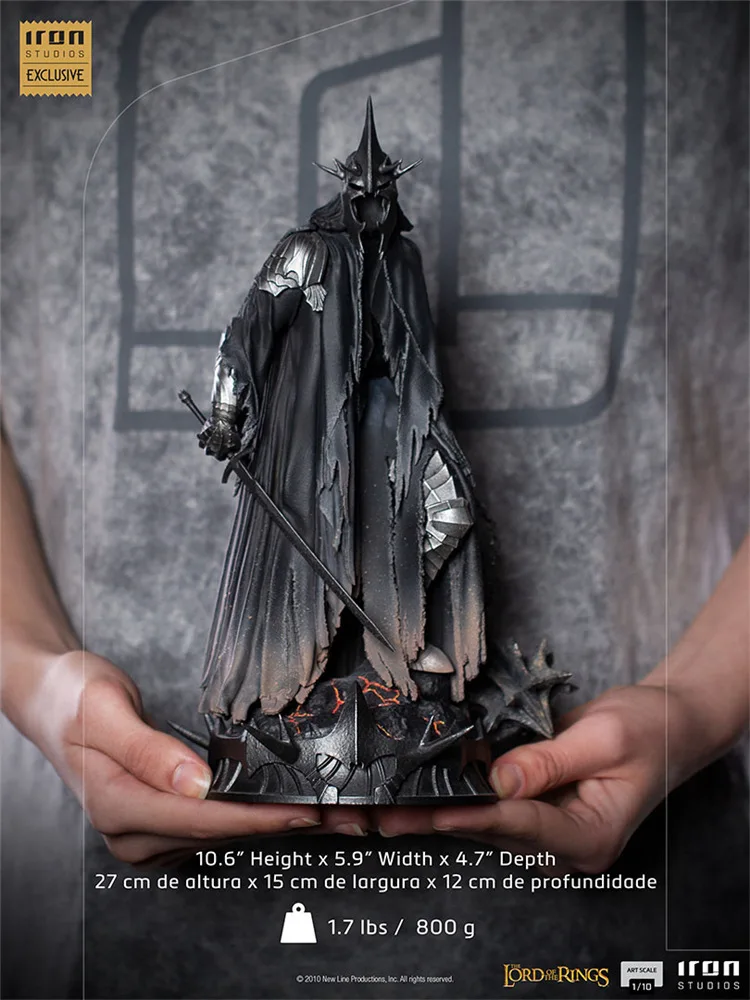 

26 см, Witch King Nazgul Ringwraith, Властелин колец, Witch-king из ангмара, масштаб 1/10, железная студия, статуя, модель, игрушка