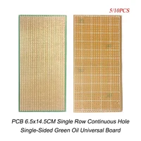 5/10PCS PCB 6.5x14.5CM Stripboard Platine Single-Sided Circuit Board DIY Universal Experiment Prototype Board For Arduino