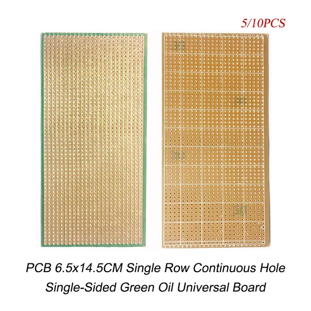 5/10PCS PCB 6.5x14.5CM Stripboard Platine Single-Sided Circuit Board DIY Universal Experiment Prototype Board For Arduino