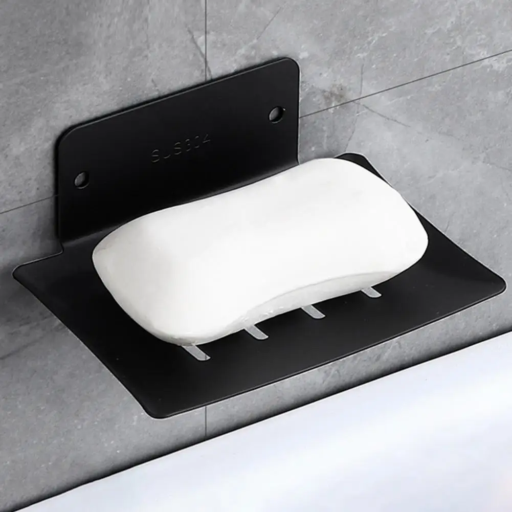 

Soap Tray for Shower Stainless Steel Soap Dish Stainless Steel Soap Holder Easy Installation Quick-drying Sponge for Bathroom