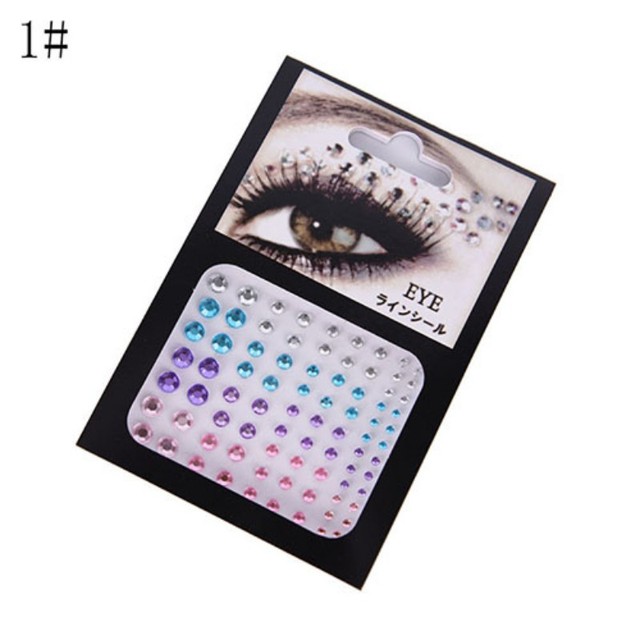 3D Sexy Crystal Eyes Glitter Face Body DIY Diamond Festival Party Jewel Makeup Tools Eye Shiner Make Up Adornment Sticker