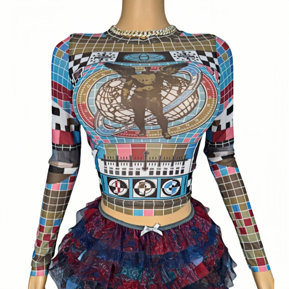 トップス andmary Georgie layered set up ANDMARY】Georgie layered set up