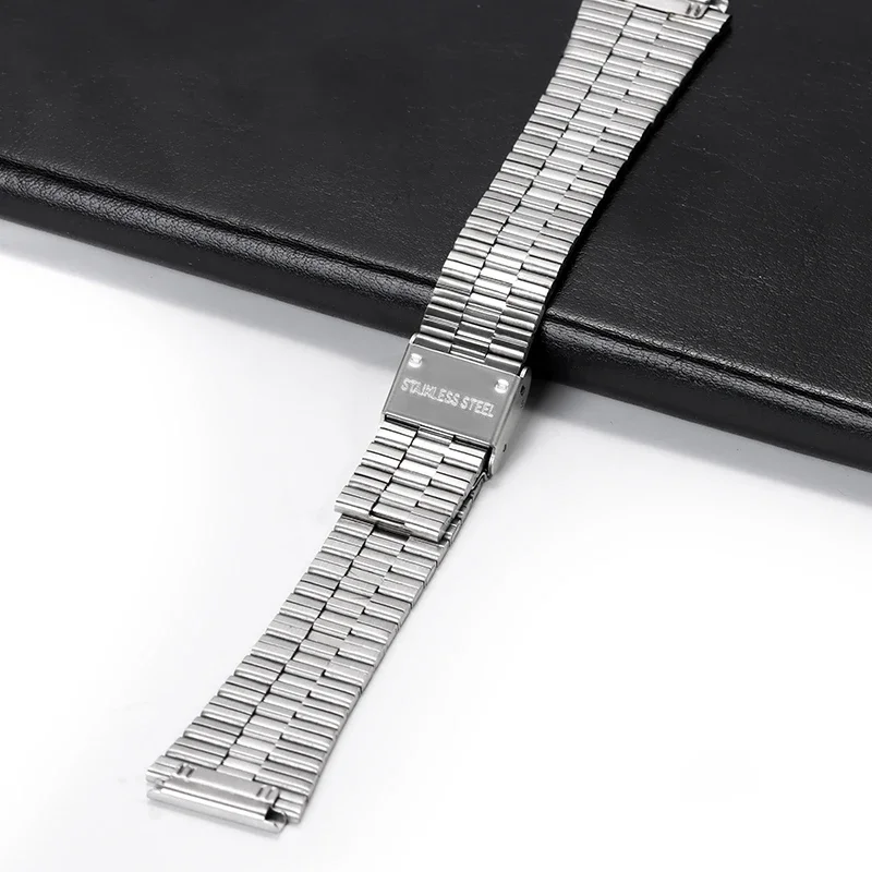 18mm Stainless Steel Strap For Casio F-91W/A158/A159/A168