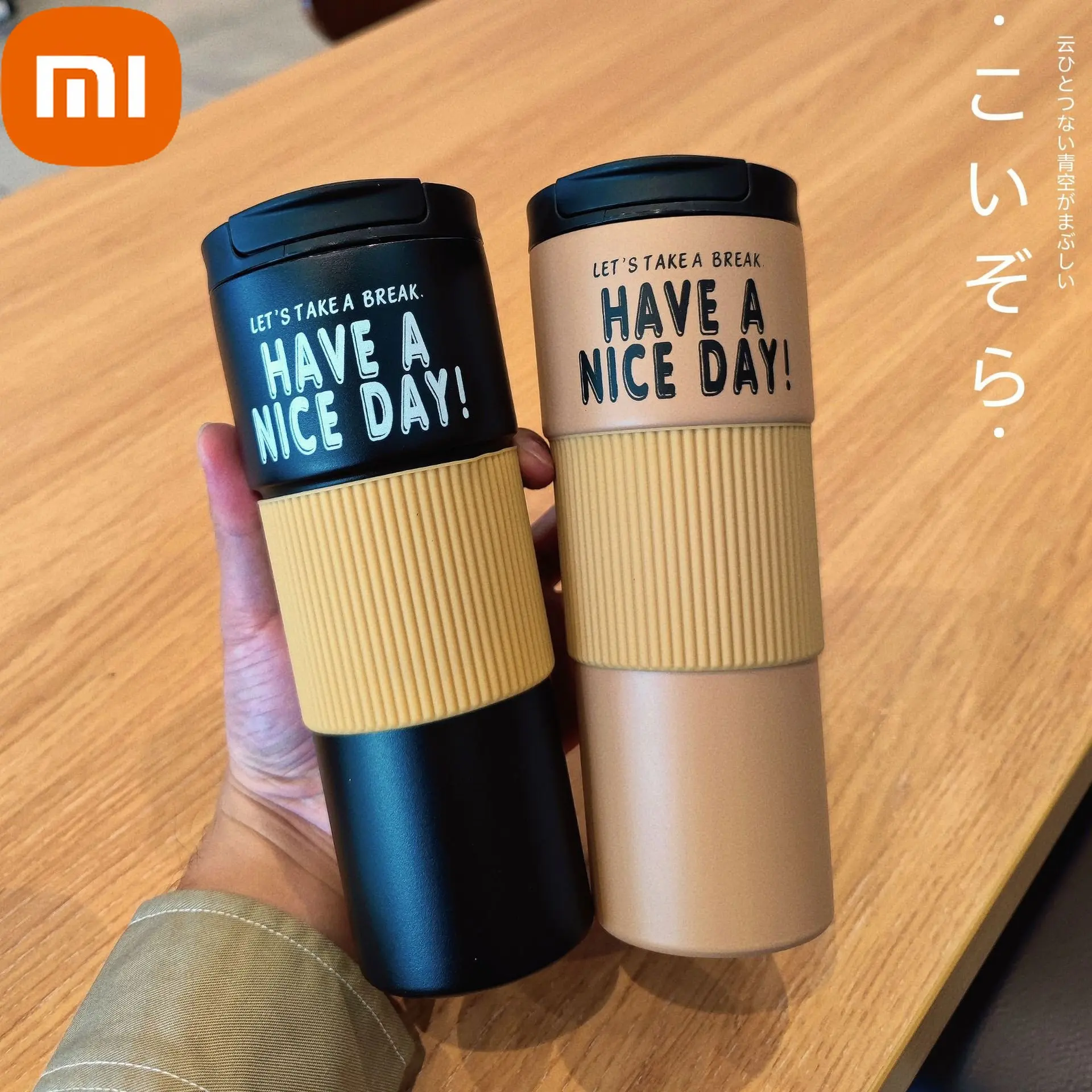 

Термокружка Xiaomi для кофе, горная Термокружка для путешествий, гладкая Изолированная чашка для кофе, бутылка для воды из нержавеющей стали 316