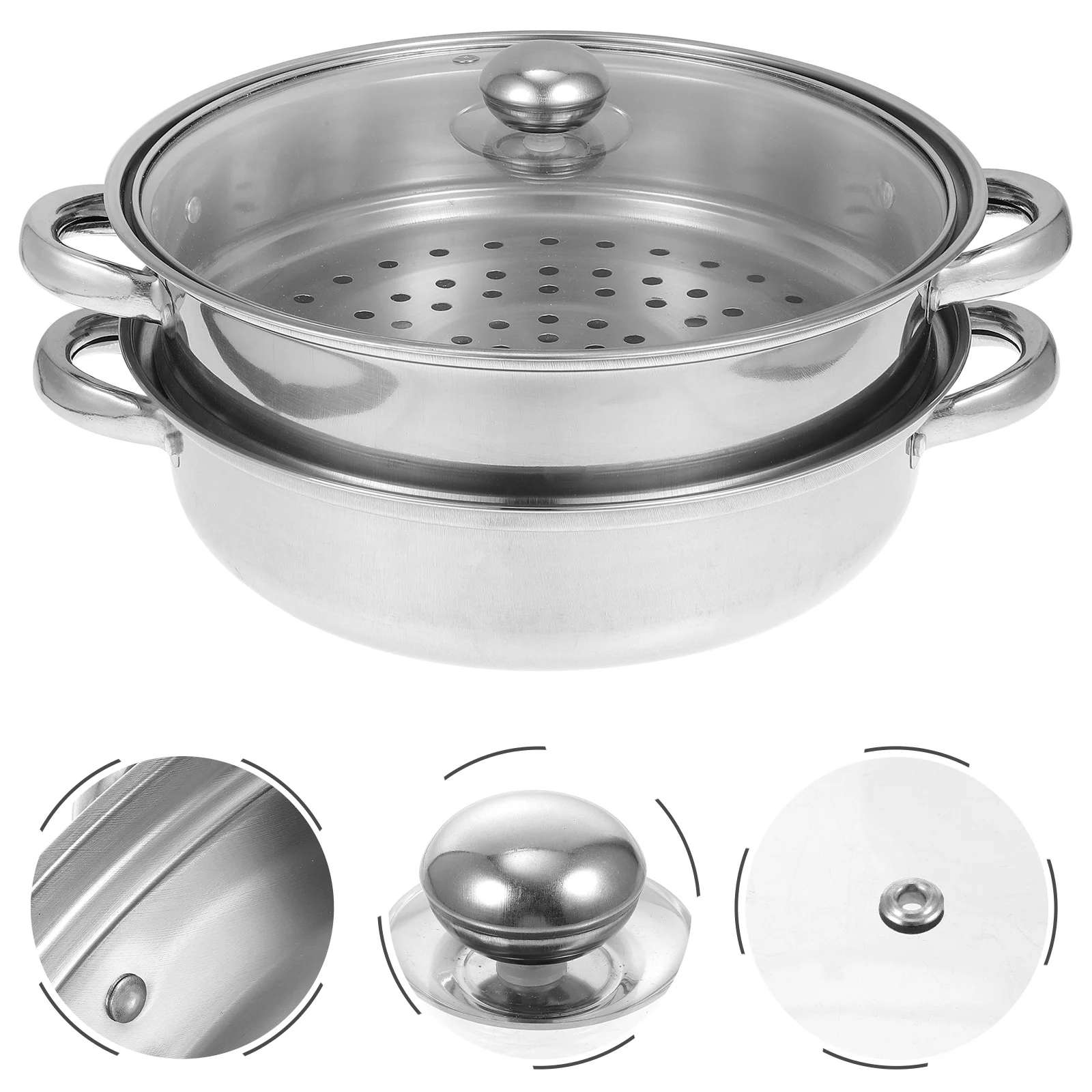

Kitchen Steaming Pot Multi-Functional Home Steamer Breathable Food Steamer Cookware