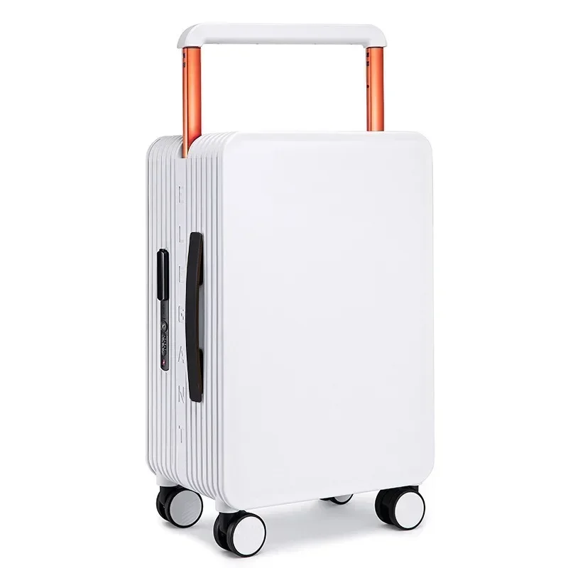 Mid-mounted Wide Trolley Suitcase Women's 20 Inch Cabin Suitcase Small Suitcase 24 Inch Universal Wheel Lockbox Unisex