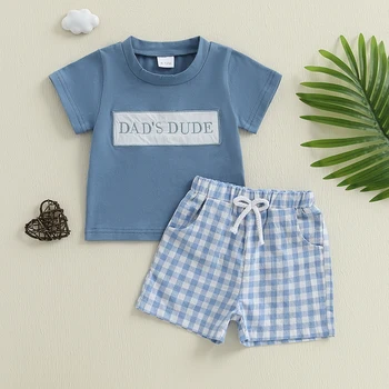 Infant Boys 2 Piece Outfit Embroidered T-Shirt with Shorts