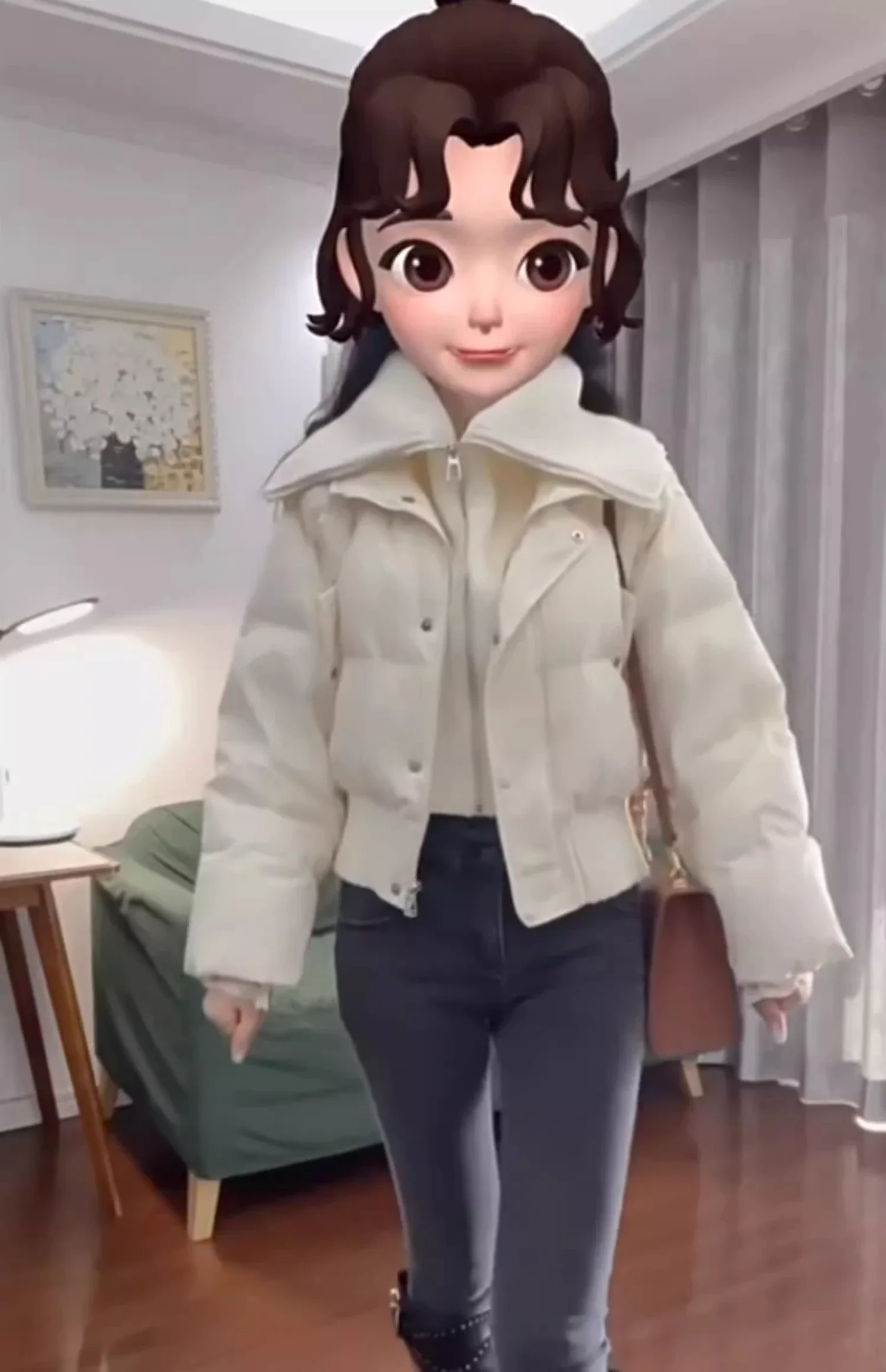 Women Casual Basics Long Sleeve Single Breasted Parkas Chic Short Outerwear Jacket Warm Patchwork Zipper Thick Knitted Coat