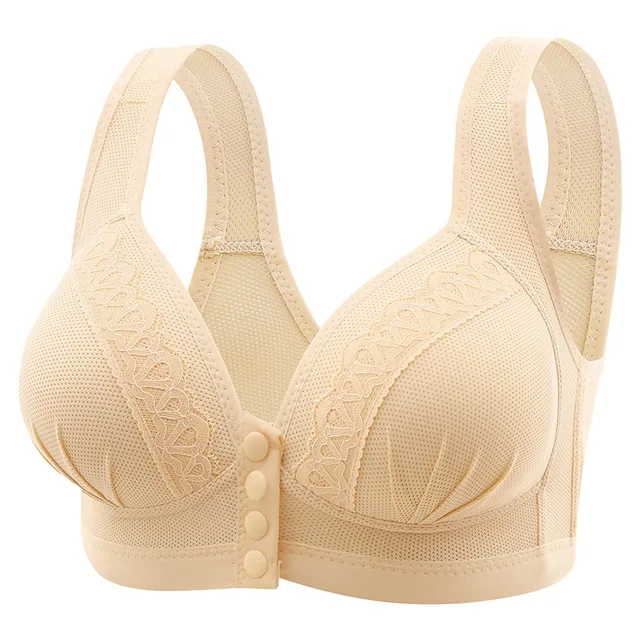 Large size without steel ring breastfeeding mom push up beautiful back underwear thin section breathable adjustable ladies bra - Image 5