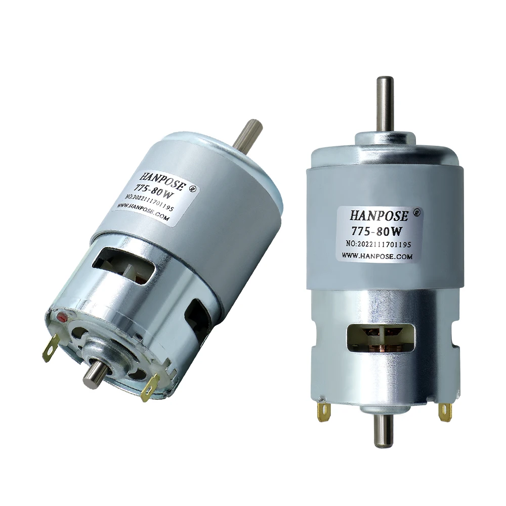 Brushed DC Motor 775/795/895 80-360W Double Ball Bearing 4000-12000RPM DC12-24 Universal 0.2-0.98N.m | brushed motor