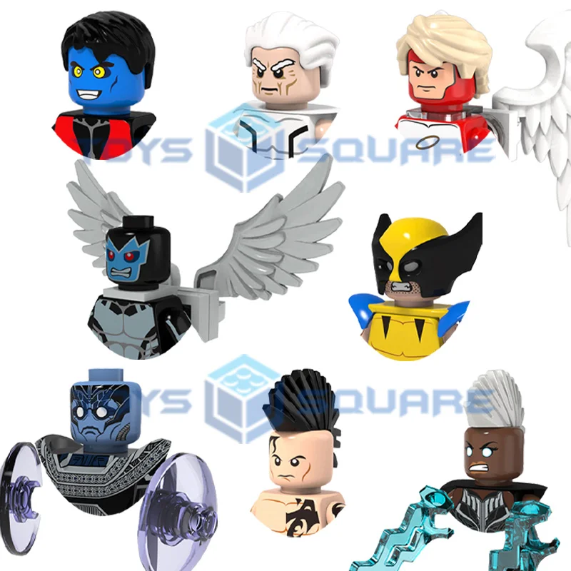 Модель строительного блока The Апокалипсис шторм Wolverine Daken Archangel Magneto Nightcrawler кубики