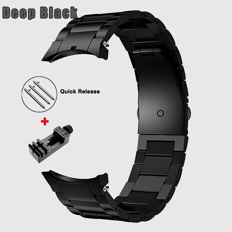 Elegant Titanium Stainless Steel Strap - No Gaps Design Wristband
