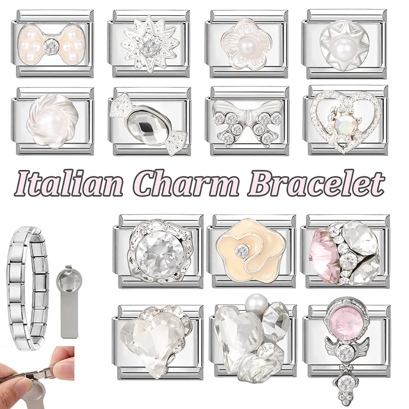 Zircon Feature Steel Bracelet Women