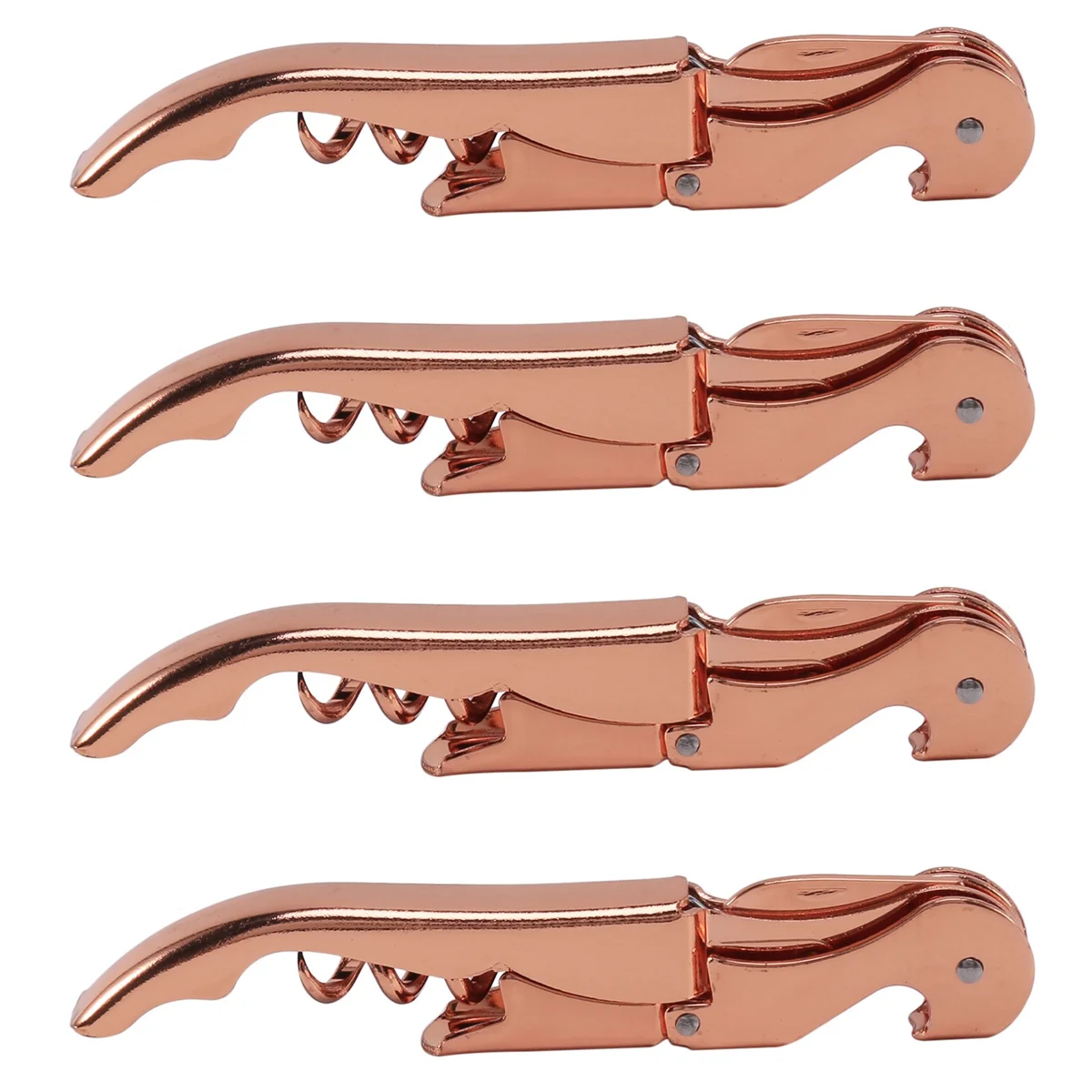 

4X Gold Corkscrew Metal Wine Corkscrew Wine Corkscrew Multifunction Red Wine Corkscrew