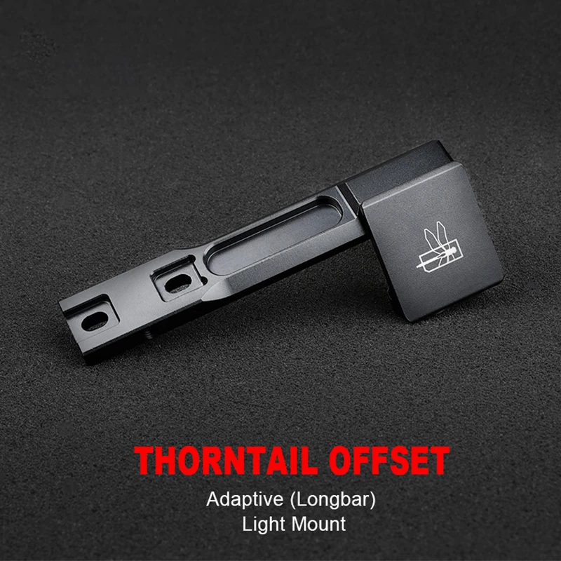 WADSN Night Hunting Light Offset Mount for Surefire M300 M600 M300V Tactical Scout Weapon Flashlight on 20mm Picatinny Rail Mlok