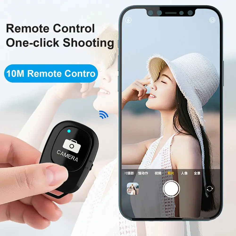 신뢰할 수 있는 휴대용 지연되지 않는 드라이버가 필요 없는 원격 셔터 Bluetooth 호환 5.0 휴대폰용 ABS 원격 셔터