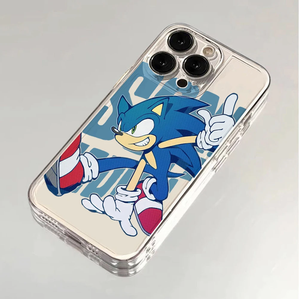 thumbnail image 1 of Funda de teléfono con dibujo de erizo s-sonics, carcasa transparente para iPhone 16, 15, 14 Plus, 13, 12 Mini, 11, iPhone 16, iPhone 13 Pro Max, X, Xs, XR, 7, 8, 1 of 4