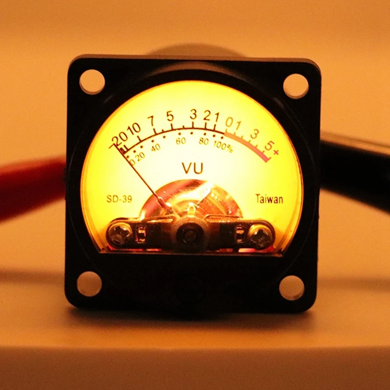 SD-39 Analog Panel 35Mm VU DB Meter Power Amplifier Music Spectrum Analyzer Audio Level Meter W/ Backlight Driver Board 5