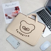 Cute Cartoon Bear Laptop Bag Notebook Sleeves for Macbook Air Pro Hp Lenovo 13 14 15 15.6 16 Inch Laptops Carrying Handbag Case - Image 6