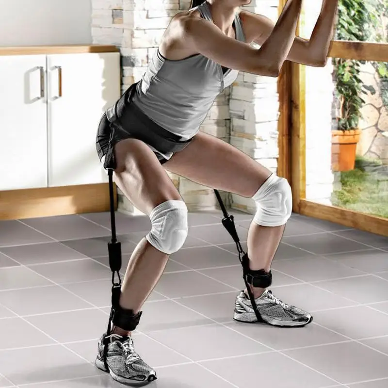Vertical Jump Resistance Bands Set Pull Rope Leg Strength Bounce Trainer Squat Agility Training Elastic Belt Fitness Equipment 5