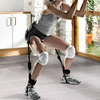 Vertical Jump Resistance Bands Set Pull Rope Leg Strength Bounce Trainer Squat Agility Training Elastic Belt Fitness Equipment 5