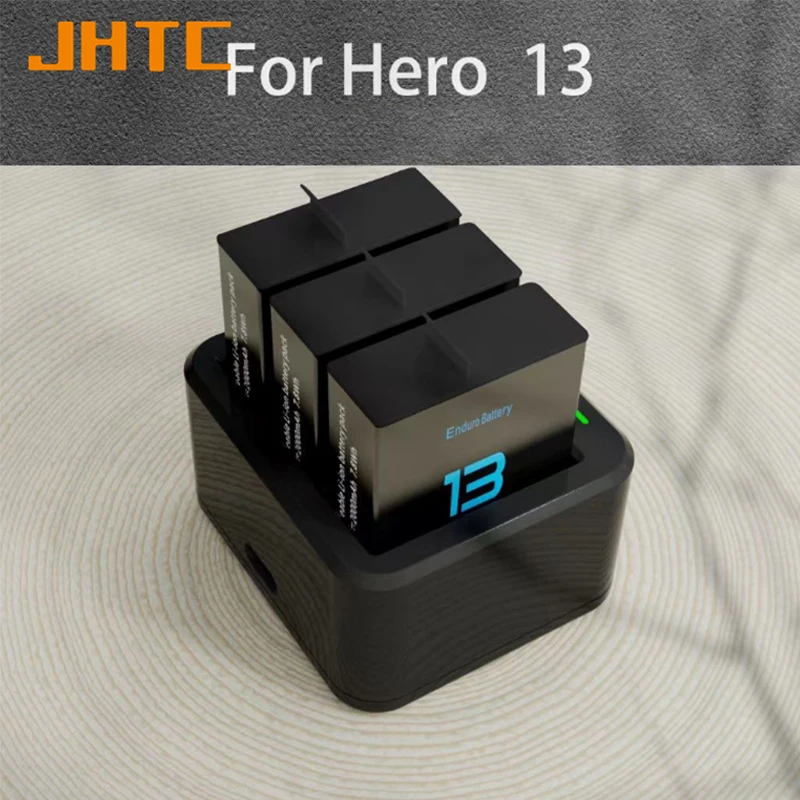 Batterie GoPro Hero 13/12/11/10/9 – Lot 1 ou 2 avec Chargeur