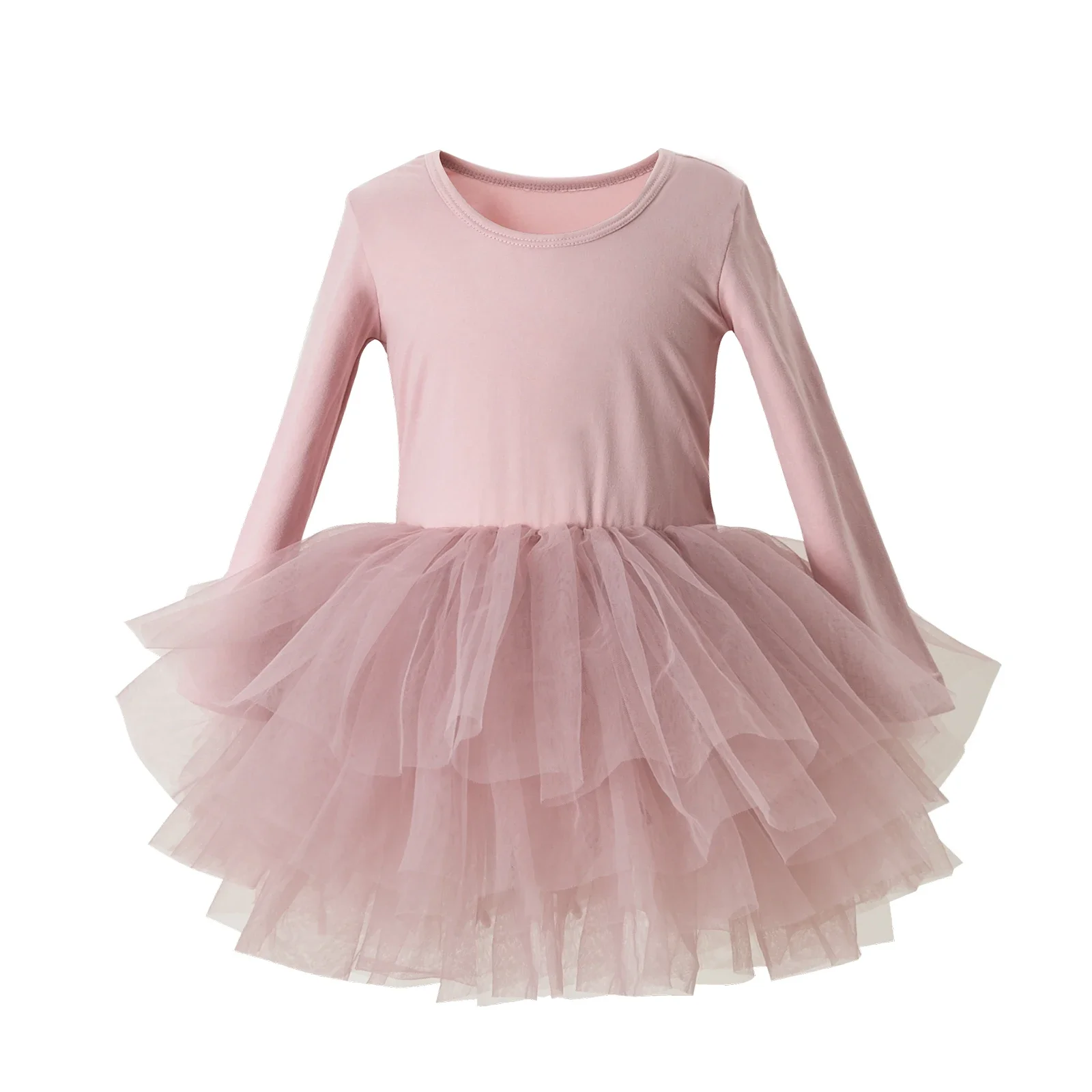 Girls Dress Princess Costume Children Dance Suit Girl Ballet Tutu Dress Fashion Kids Dancing Party Long Sleeve Vest Dress Performance Costume Princess Wedding Girl L011