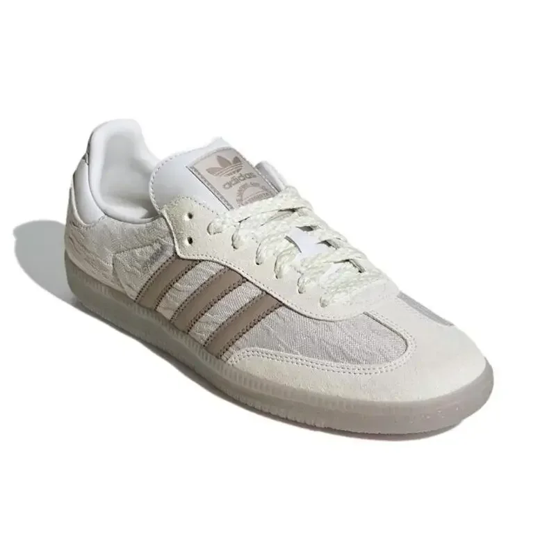 Adidas Originals Samba OG White Pink Fashion Anti-slip Classic Unisex Casual Board Shoes German Training