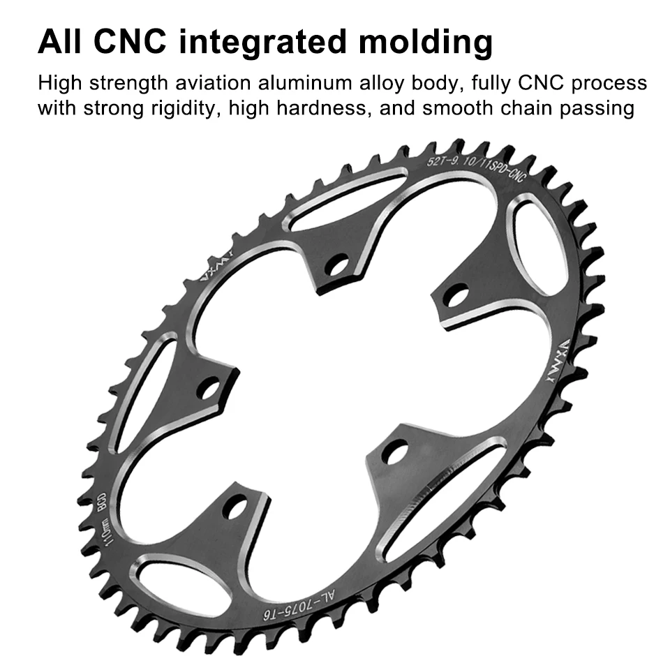 VXM 110/5 BCD 110BCD Road Bike Narrow Wide Chainring 36T-58T With 5 Disc Screws For Shimano sram Bicycle crank bike chainring