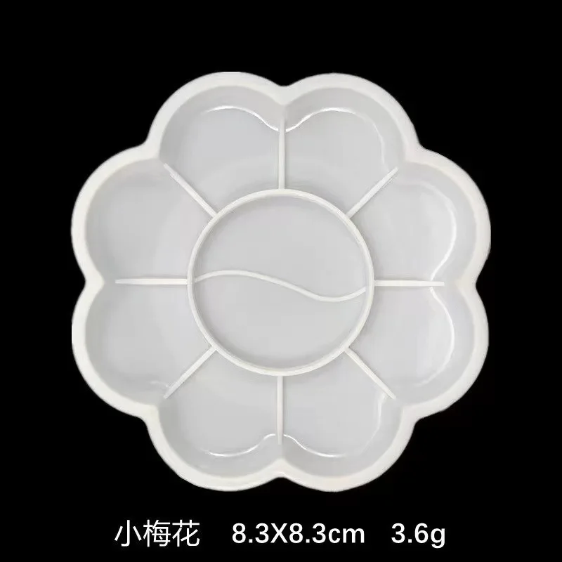 White Painting Supplies Alternatives Paint Pigment Tray Round Palette