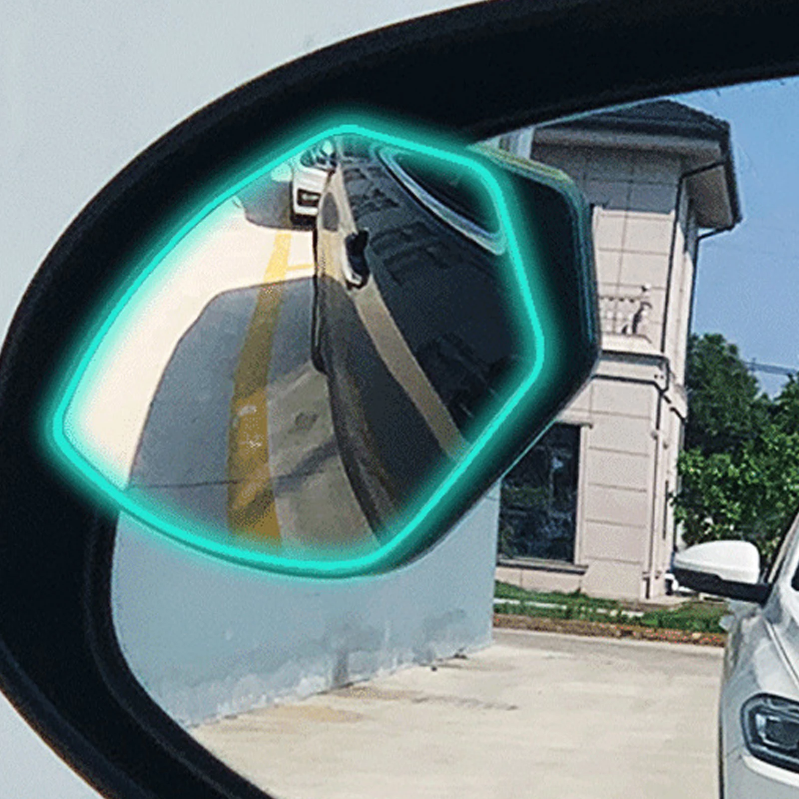 Espelho retrovisor convexo de carro ajustável HD de 360 graus para