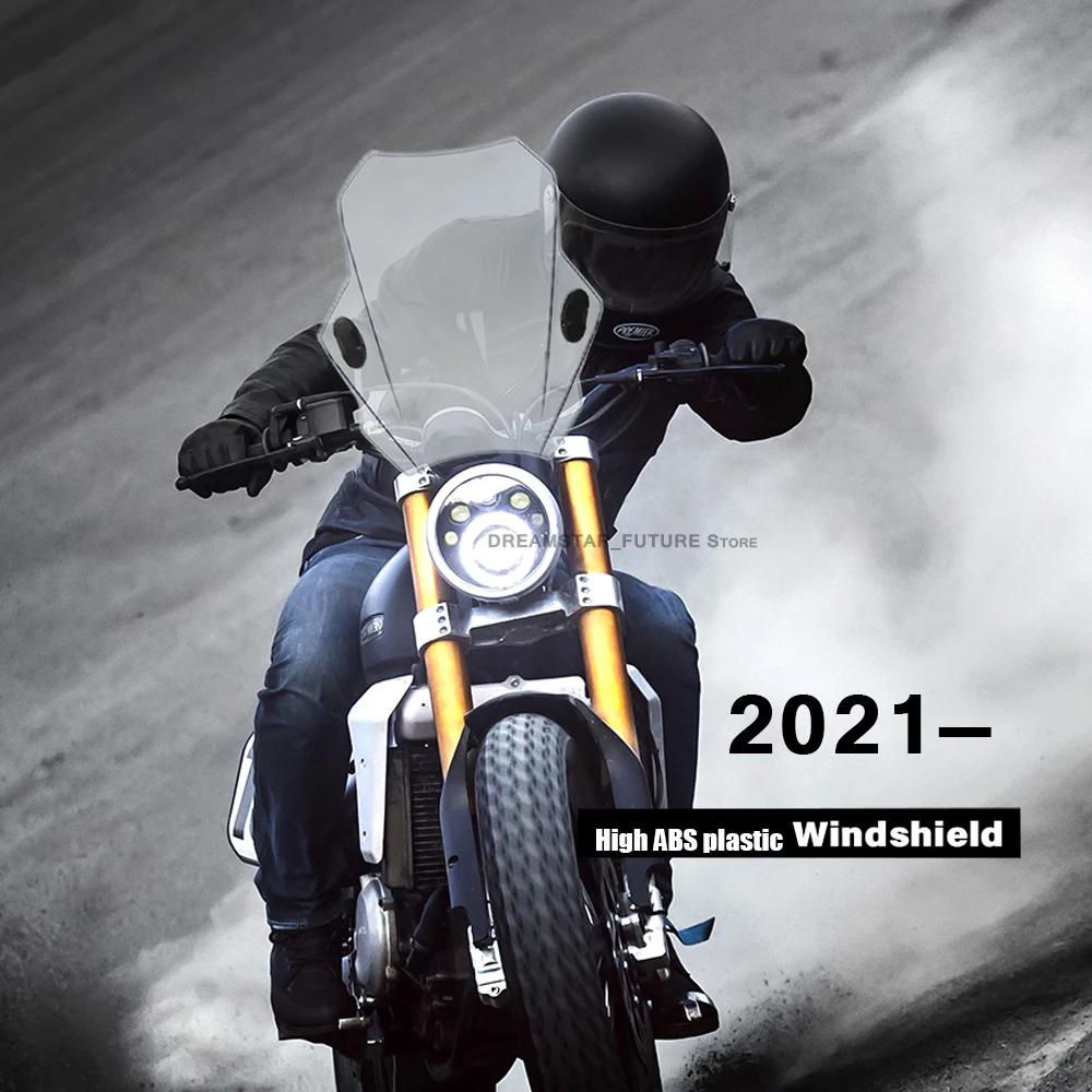 Per Fantic Caballero Flat Track 125 250 500 Rally/Scrambler 500 Nuovo Parabrezza In Vetro Abs Per Moto