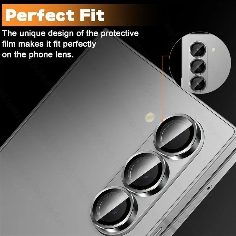 Aluminum Alloy Ring Case with Metal Lens Protector for Samsung Galaxy ZFold Series