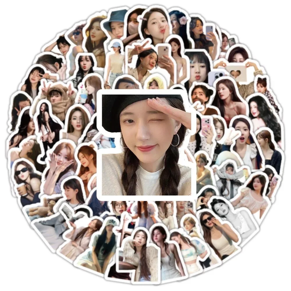 100PC/SET Zhao Lusi HD Poster Humanoid Stickers Hot TV Character Drama Stills Hand Account Materials Pad Computer Cellphone DIY