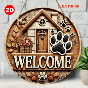 Rustic Wooden Welcome Sign 1