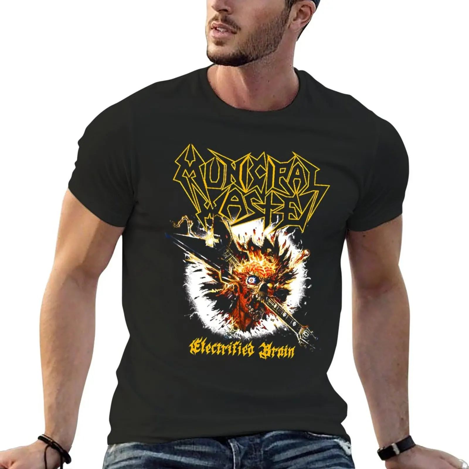 

New Vintage Retro Municipal Waste Band Awesome For Music Fans T-Shirt tees Oversized t-shirt sweat shirts, men