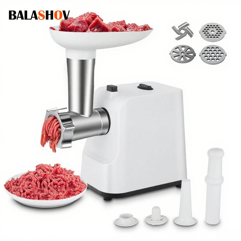 1000W Electric Meat Grinder Sausage Maker with 3 Grinding Plates Food Pusher Meat Mincer Juicer Food Grinder for Home Kitchen