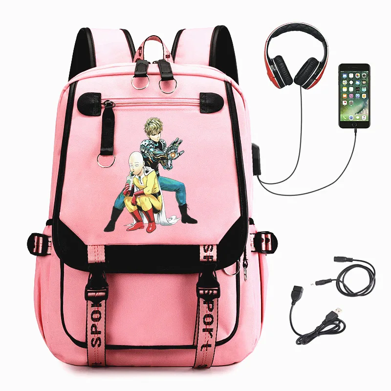 

Рюкзак В Стиле Аниме One Punch-Man с USB-зарядкой
