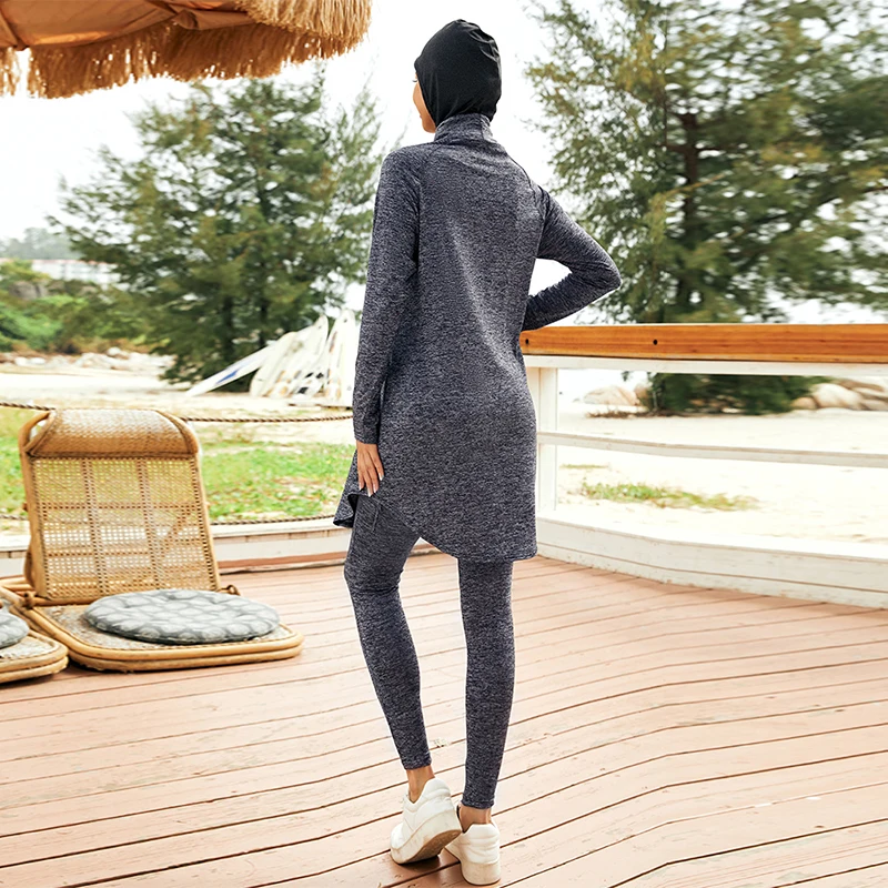 2022 New Fashion Design Muslim Casual Wear Islamic Ladies Gym Wear Running Fitness Training Wear Yoga Set