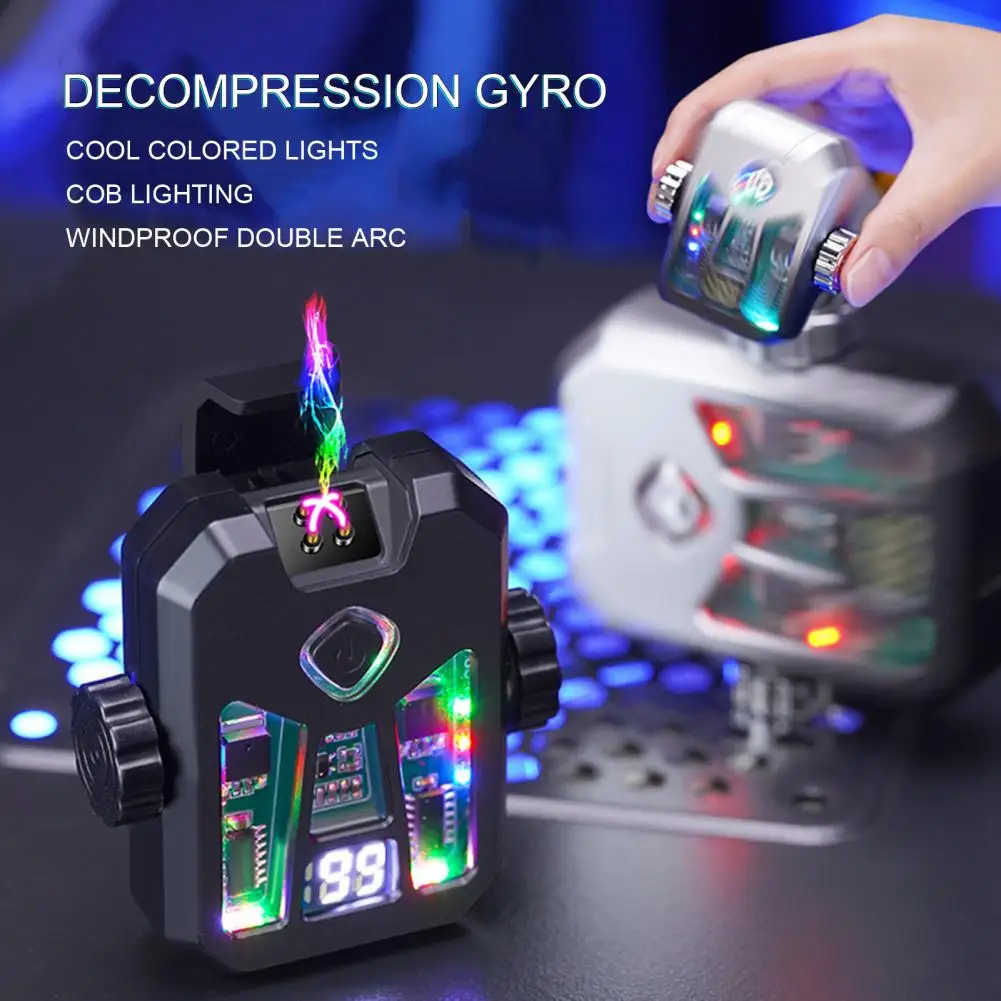 Windproof Igniter Portable Electric Flameless Bbq Igniter Rechargeable Arc-pulse Fidget Toy Fingertip electric arc igniter
